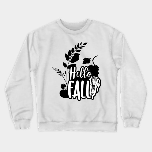 Hello Fall Crewneck Sweatshirt by peace and love